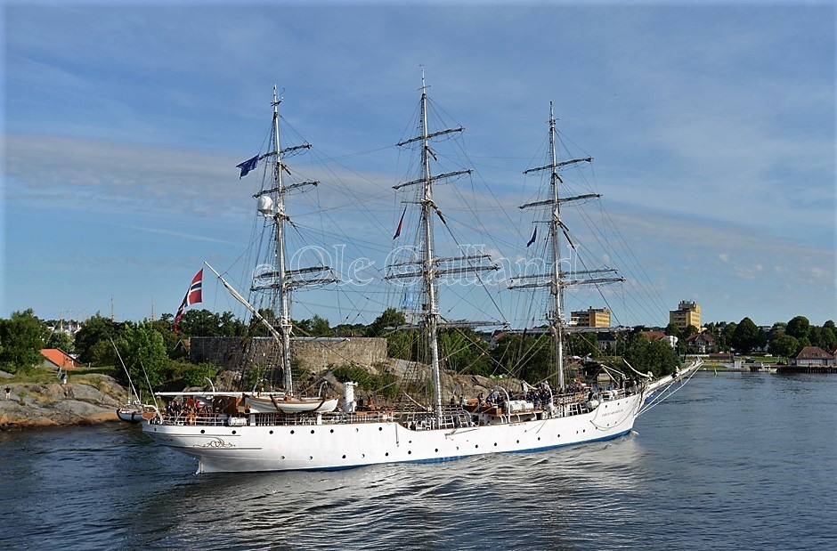 Christian Radich ankommer Fredrikstad