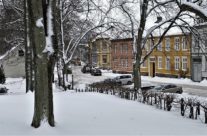 Snøbrøyting i Gamlebyen , Fredrikstad