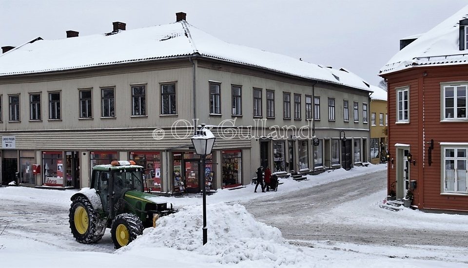 Snøbrøyting i Gamlebyen , Fredrikstad