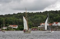 Seilbåter i Kjøkøysundet ved Kråkerøy