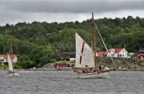Colin Archer seilskjøyta » Færder » i Kjøkøysundet , Kråkerøy