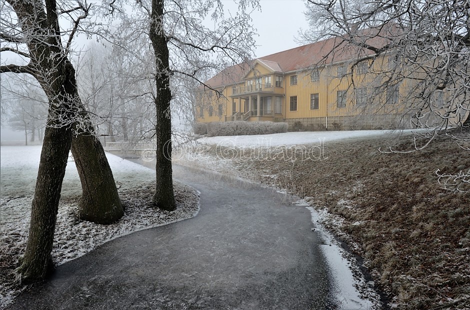 En kald vinterdag ved Elingård