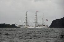 Statsraad Lehmkuhl passerer Rauer på vei til Skjærhalden