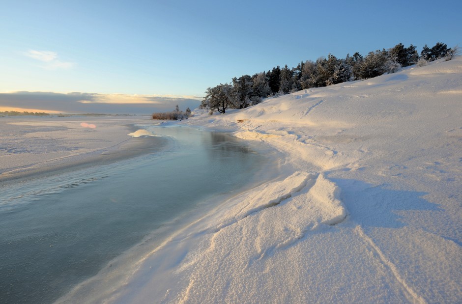 Vinter ved Pernesodden vest for Neskilen